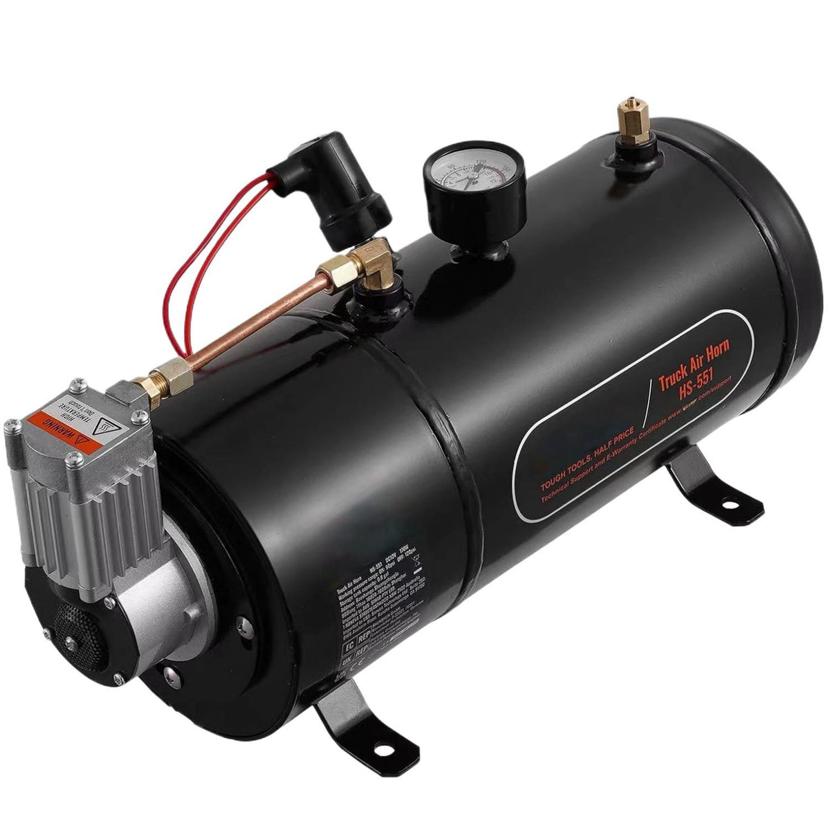 12V Car Single Pipe Air Horn Kit – High-Performance Electric Compressor Horn