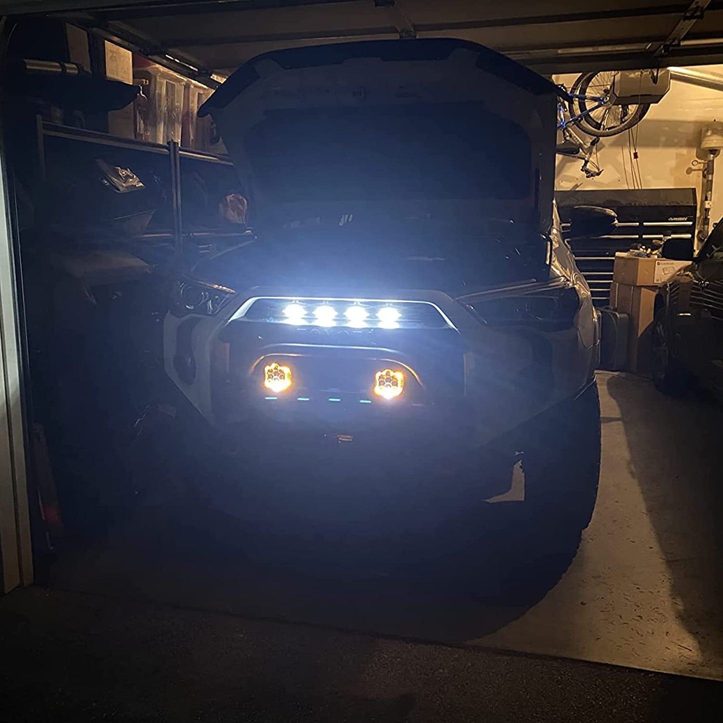 2PCS 7 Inch 90W LED Work Light Side Shooter Off Road Driving Lights