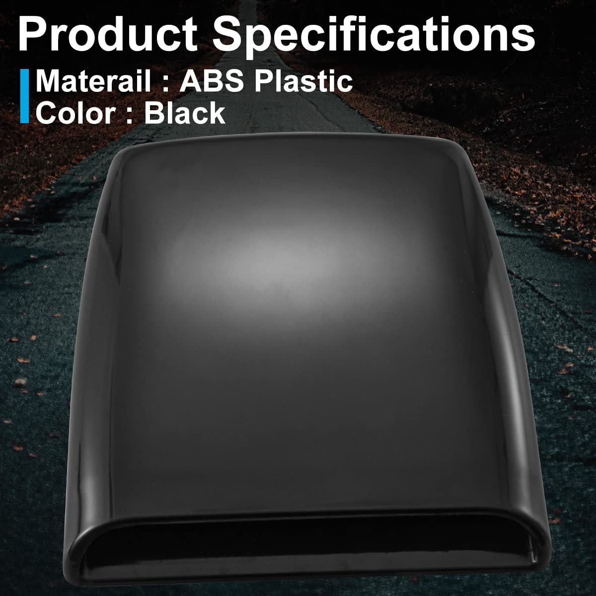 Universal Car Air Flow Decorative Intake Hood Scoop Turbo Bonnet Vent Cover