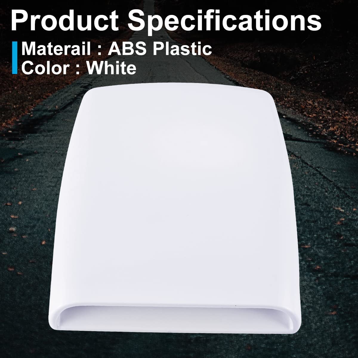 Universal Car Air Flow Decorative Intake Hood Scoop Turbo Bonnet Vent Cover