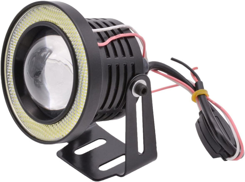 2pcs 3 Inch  Universal RGB LED Fog Light White COB Halo Angel Eye Rings DRL Driving Bulbs
