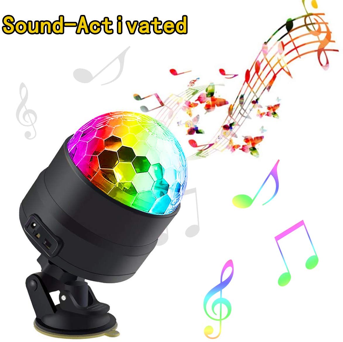 Disco Ball Party Lights DJ Lights/Car DJ Lights Sound Activated LED Strobe Light