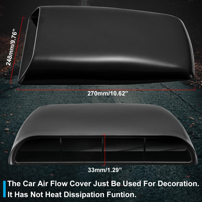 Universal Car Air Flow Decorative Intake Hood Scoop Turbo Bonnet Vent Cover