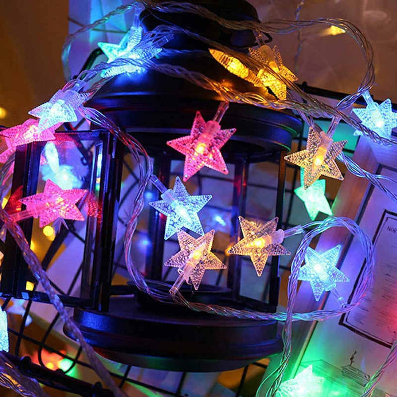 6M 40 Leds Battery Operated  Star  String Lights LED Fairy Light With Battery Box