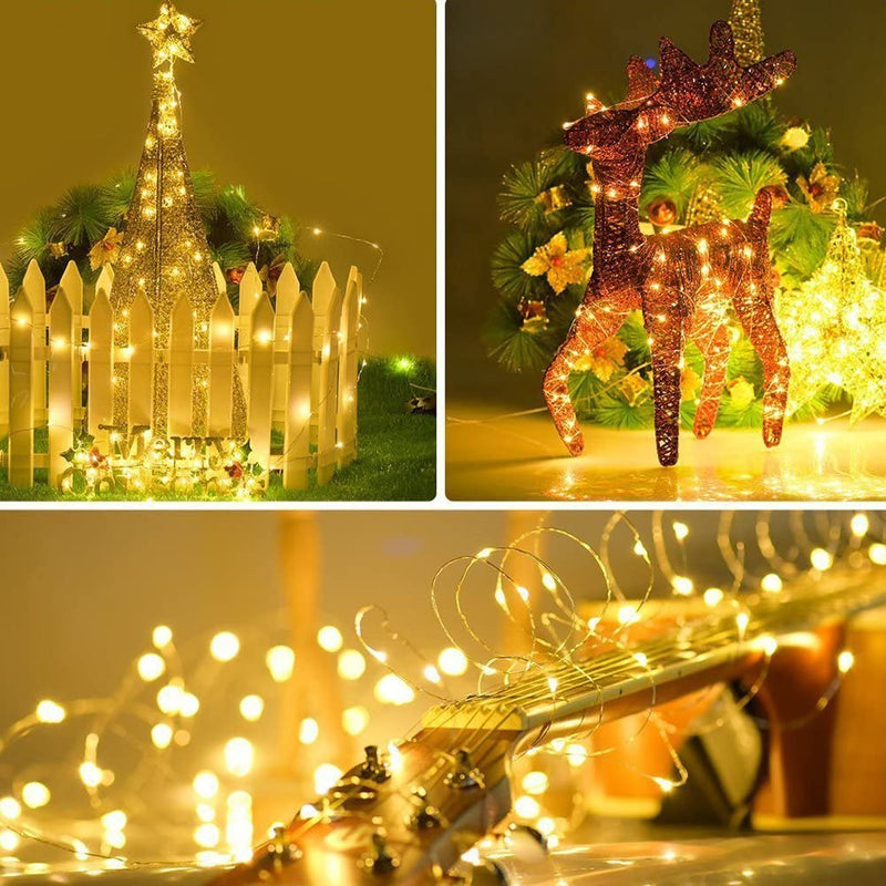 5M 50Leds USB Powered SEED LIGHTS Copper Wire String Lights Fairy String Lights -Silver Wire