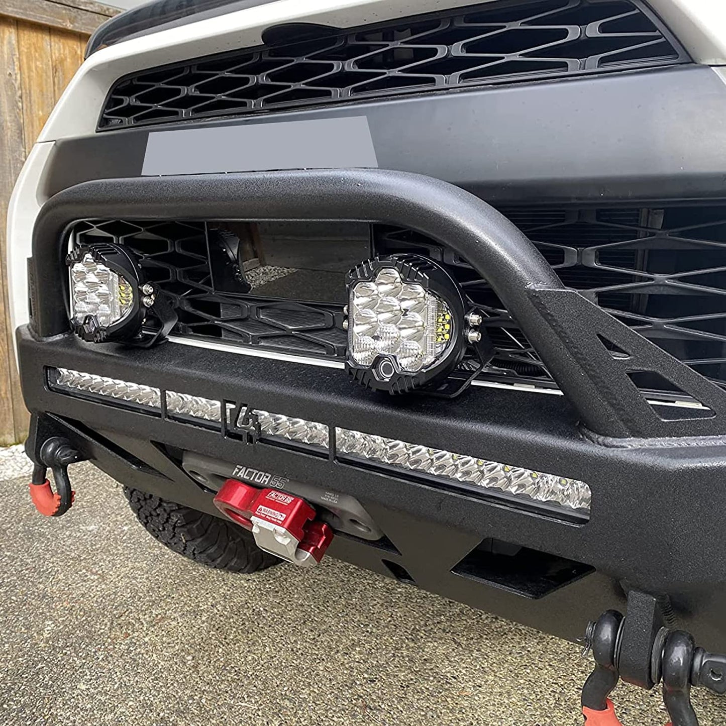 2PCS 7 Inch 90W LED Work Light Side Shooter Off Road Driving Lights