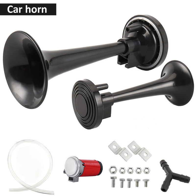 12V/24V 178DB Dual Trumpet Air Horn Horns Super-loud