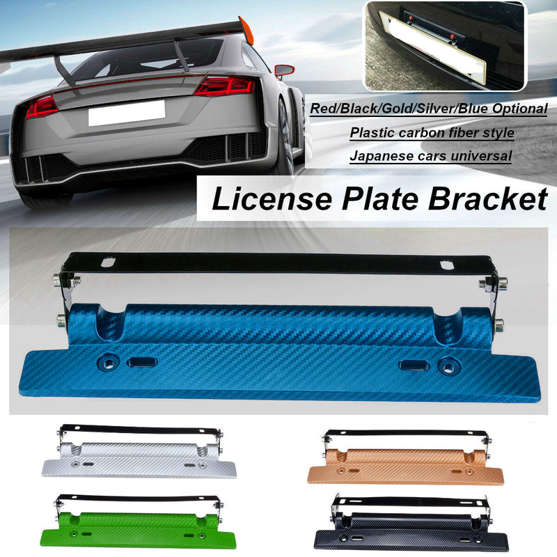Universal Car License Number Plate Frame Holder Bracket Adjustable
