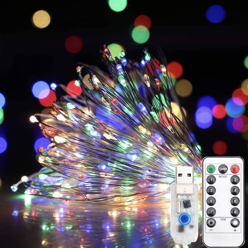 5M 50Leds USB Powered SEED LIGHTS Copper Wire String Lights Fairy String Lights -Silver Wire