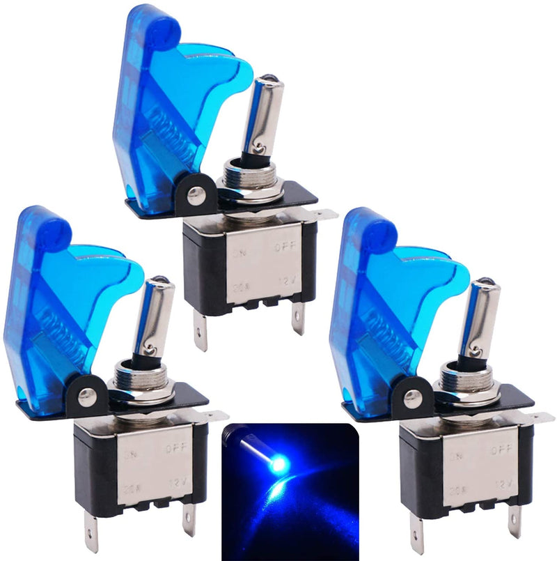 3PCS ×  12V Car  LED Toggle Switch -20A