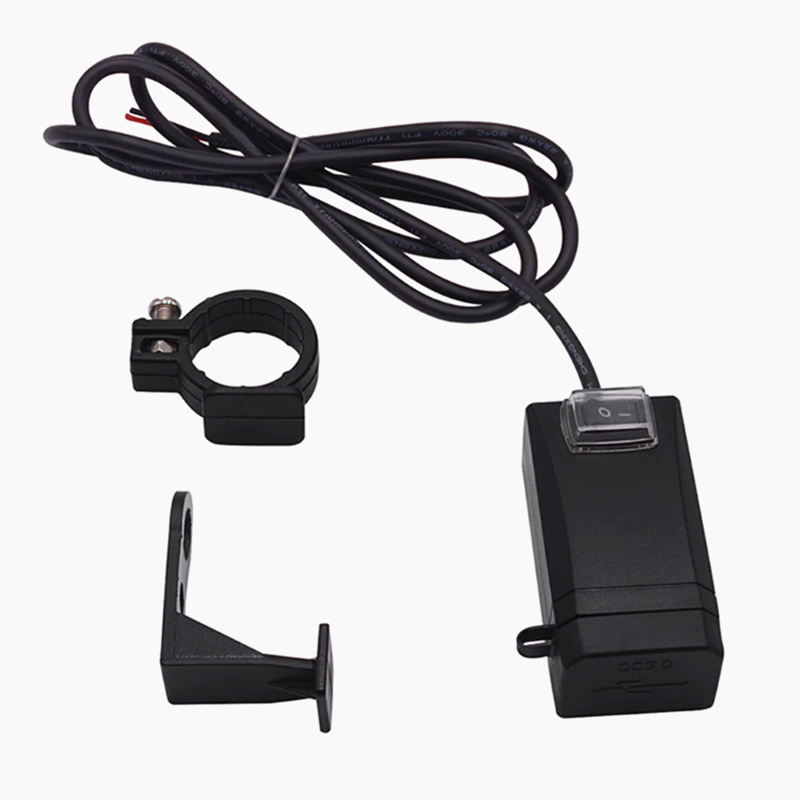 Motorcycle Handlebar Charger Dual USB charger