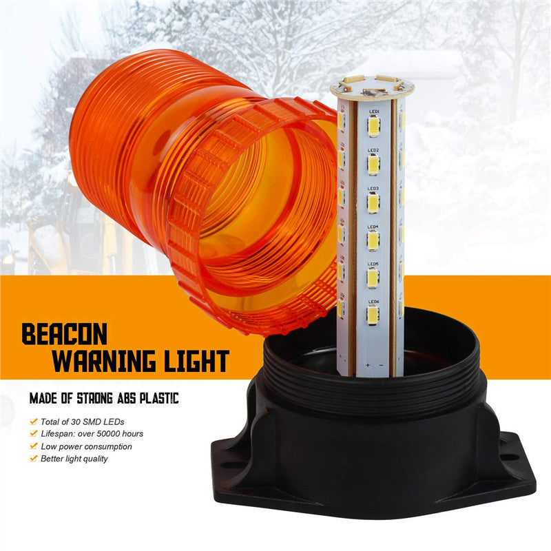 Amber/Yellow Emergency Warning Flashing Safety Strobe Beacon Light