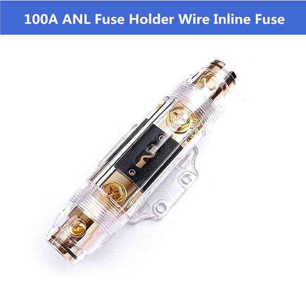 100A ANL Fuse Holder Wire Inline Fuse Fit Car Vehicle