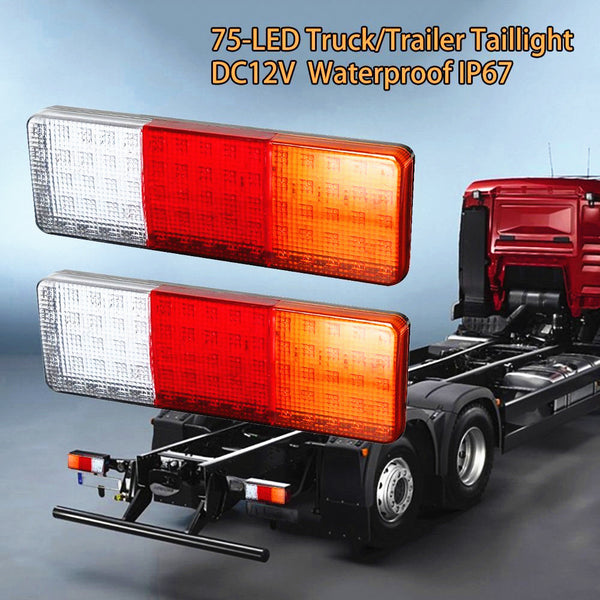 10V-30V 75LED Truck Tailer Light Bar Turn Signal/Brake/Reverse Taillight