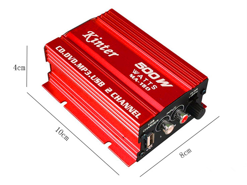 Amplifier - 12V 500W Mini Car Power Amplifier-Stereo Bass, Car Amp Car Amplifier
