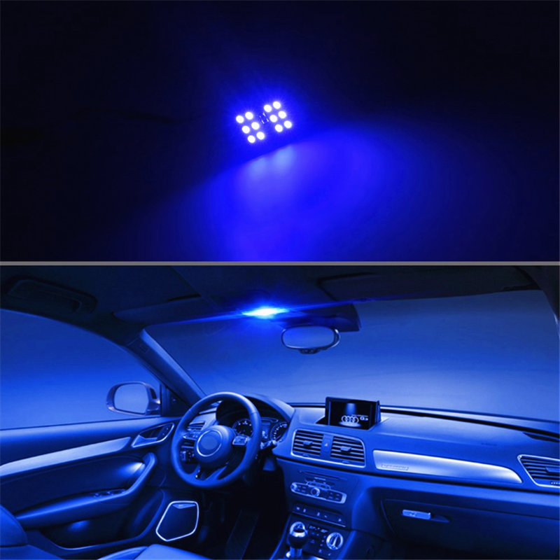 Pack of 2pcs Car Remote Control RGB LED Car Dome Reading Light/Car Roof Light