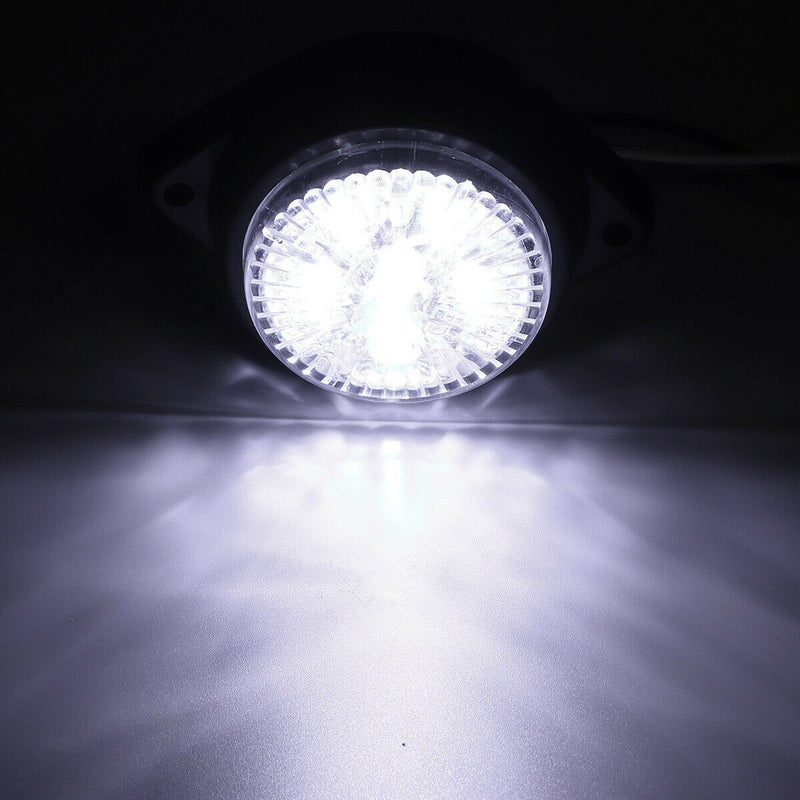 2PCS x 12V 5 LED Trailer Lights Side Marker Clearance Indicator Lamps