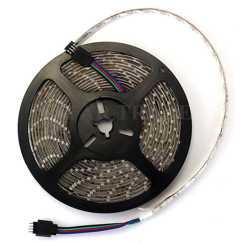 5 Meters 5050 RGB Remote Control Waterproof Flexible LED Strip Light Kit