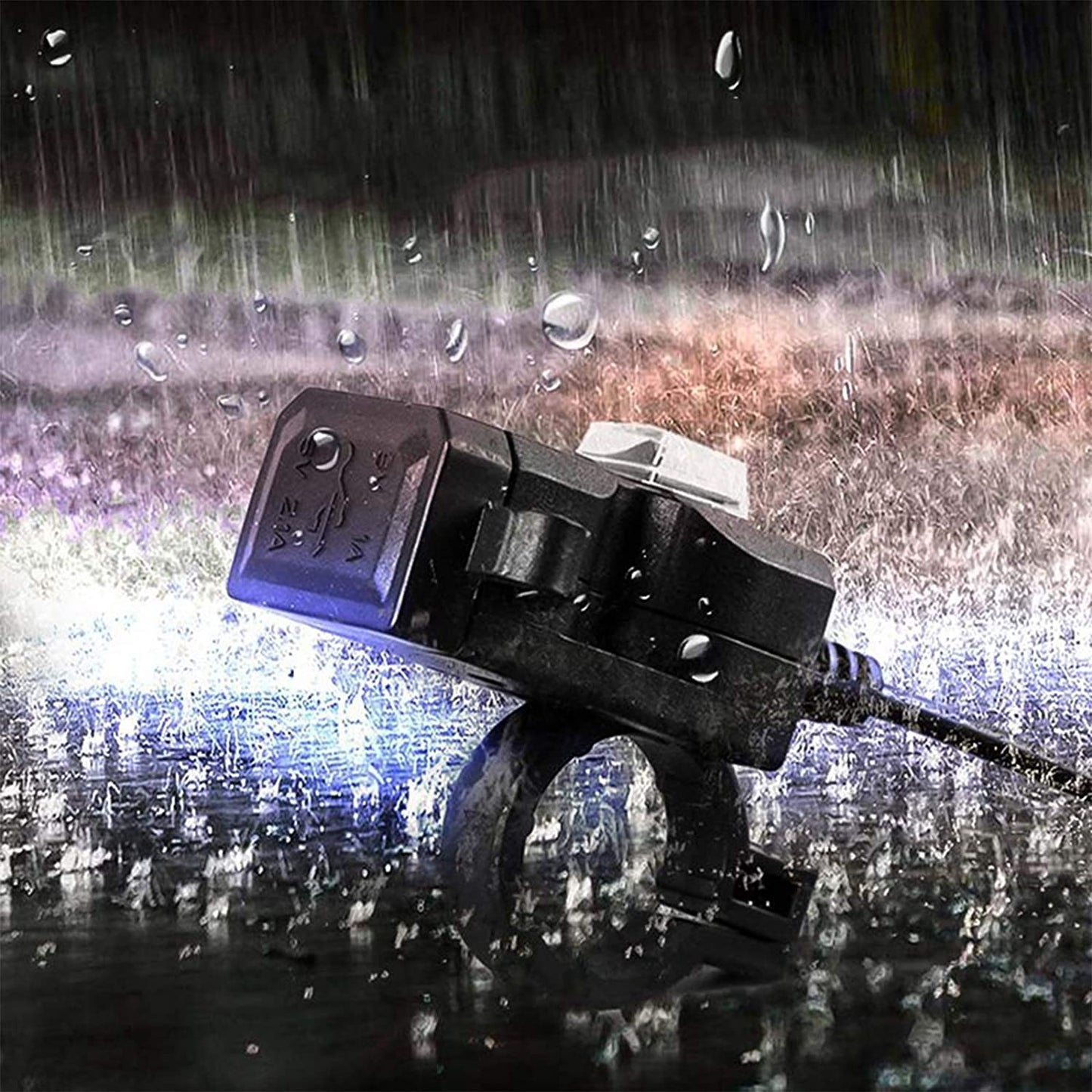 12-24V Waterproof Motorcycle USB Charger Motorbike Handlebar Charger 5V 1A/2.1A