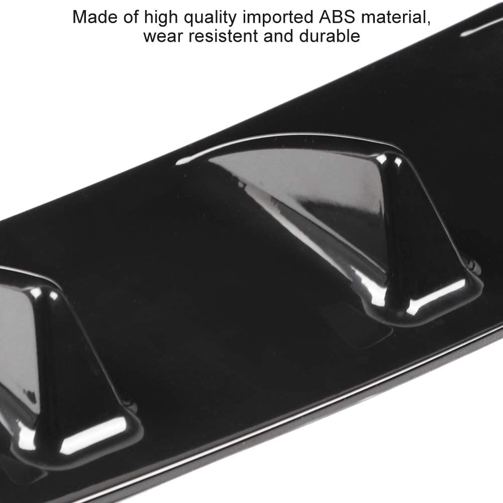 Shark Fin Diffuser,Universal Car Rear Bumper Chassis Shark Fin Spoiler -L size