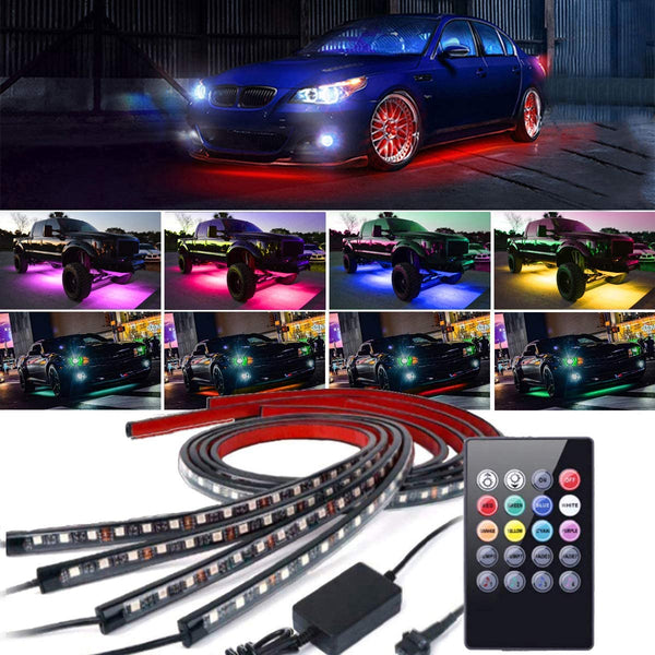 Car High Intensity LED Neon Glow light Atmosphere Decorative Lights Kit Strip