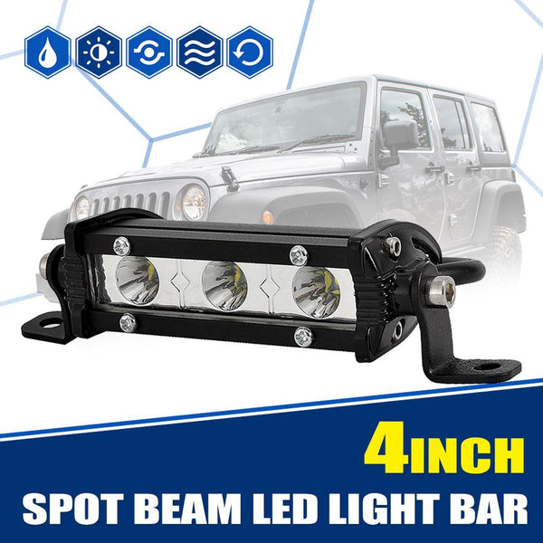 2PCS × 4" 9W 3 LED Light Bar Spot Beam Driving Off-road