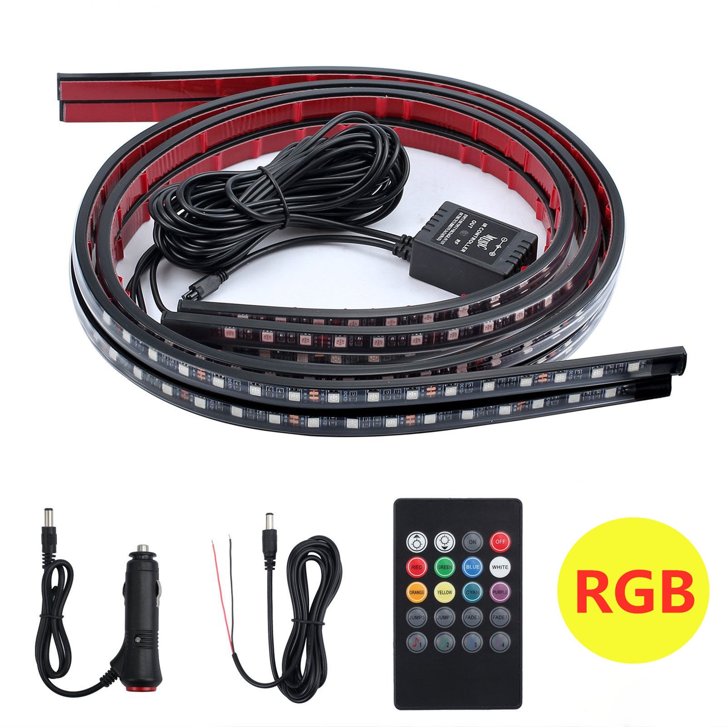 Car High Intensity LED Neon Glow light Atmosphere Decorative Lights Kit Strip