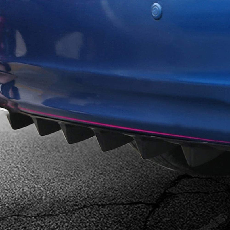 Shark Fin Diffuser,Universal Car Rear Bumper Chassis Shark Fin Spoiler -L size