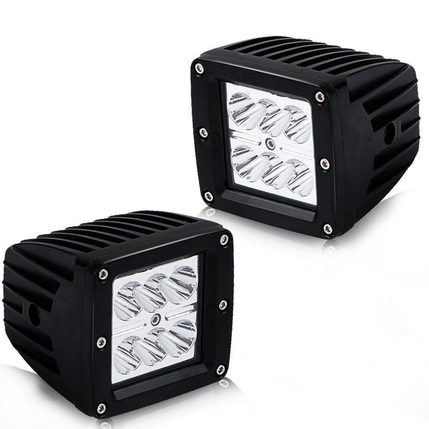 3 Inch 18W 6LED Square / Cube Work Lights/ Spot Beam lights