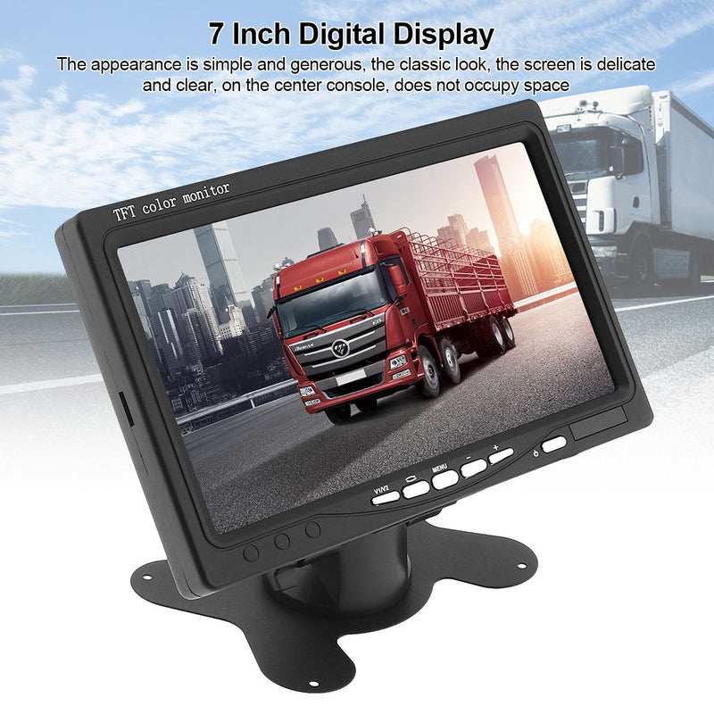 7" 12V-24V TFT LCD Digital HD Full Color  Screen/Monitor  for Car Rear Camera