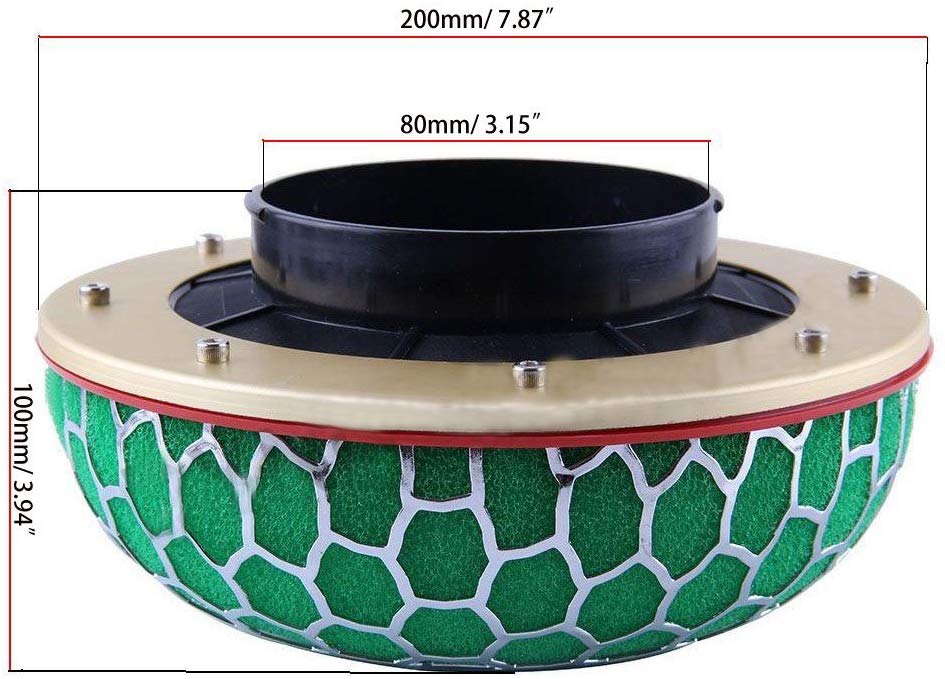 Air Filter  Car Modification Mushroom Head  Air Intake Filter-80mm