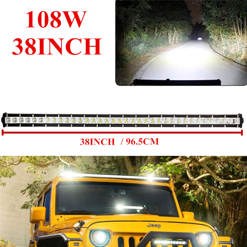 108W 38inch Cree Single Row Thin LED Work Light Bar Spot Beam for Off Road