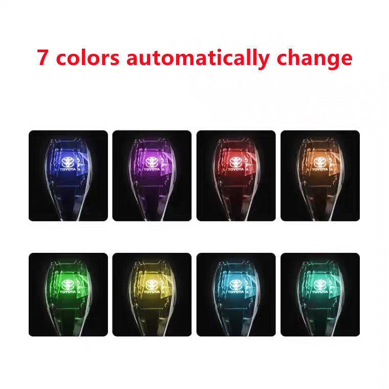 Crystal Car Gear Shift Knob Multi-Color LED Light For BMW, TOYOTA, SUBARU, MAZDA