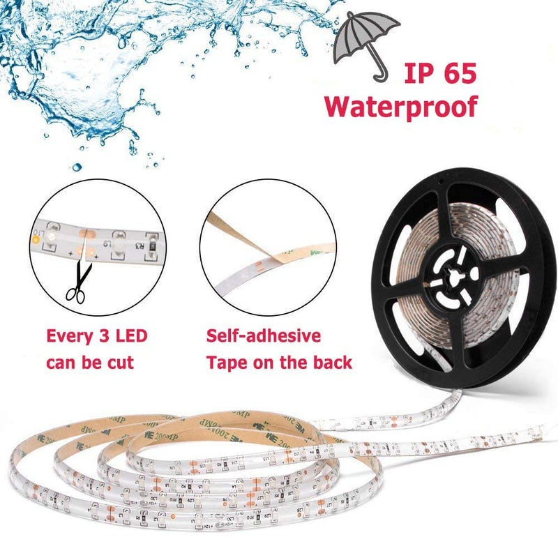 12V 5M 2835 Leds IP65 waterproof led strip