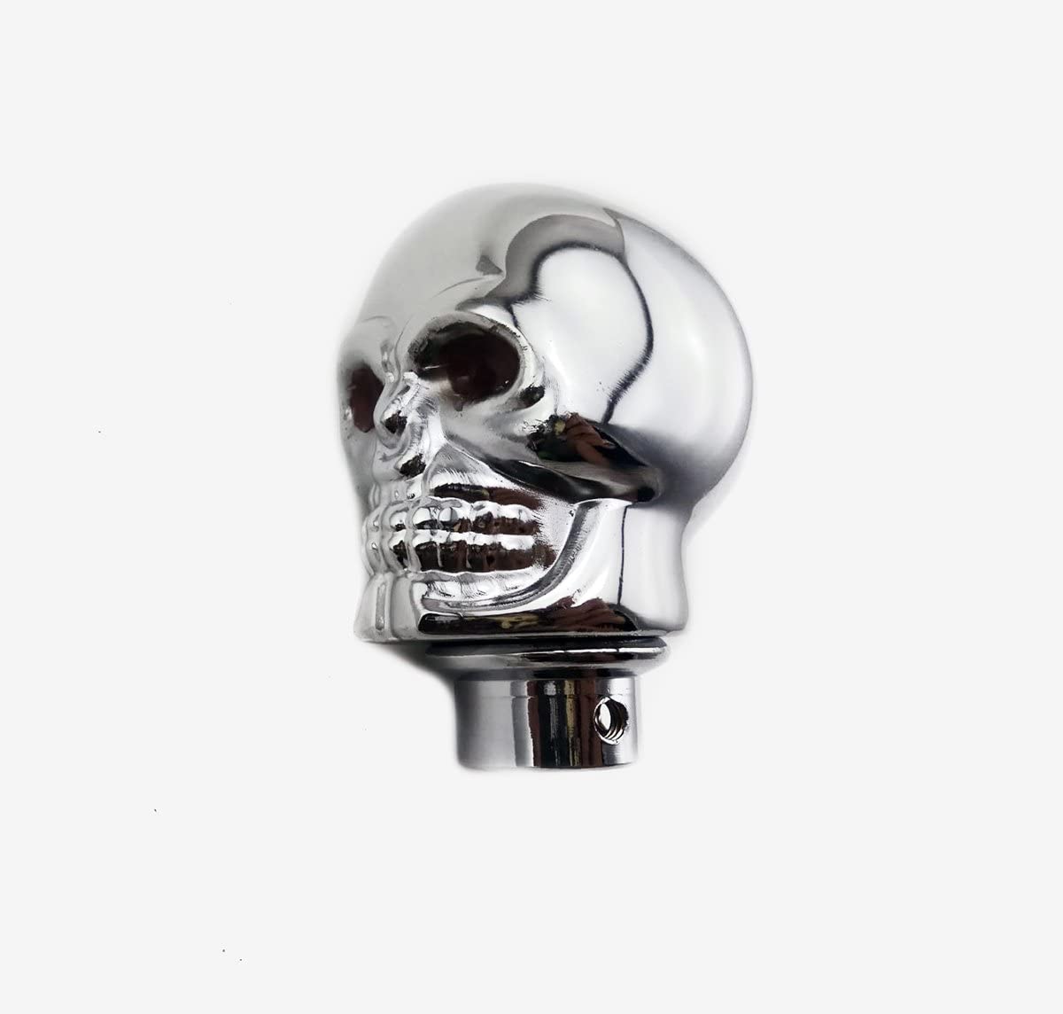 Silver Chrome Skull Gear Shift Knob Manual Stick Shift Knobs - LED  BLUE  Eyes