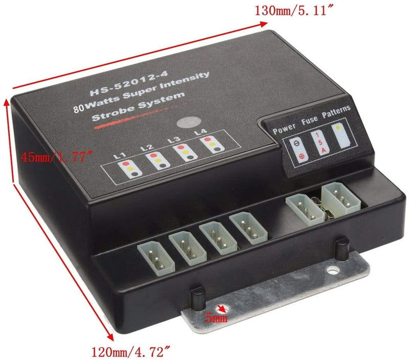 12V 160W 8 HID Hide-a-way Emergency Warning Strobe System Kit