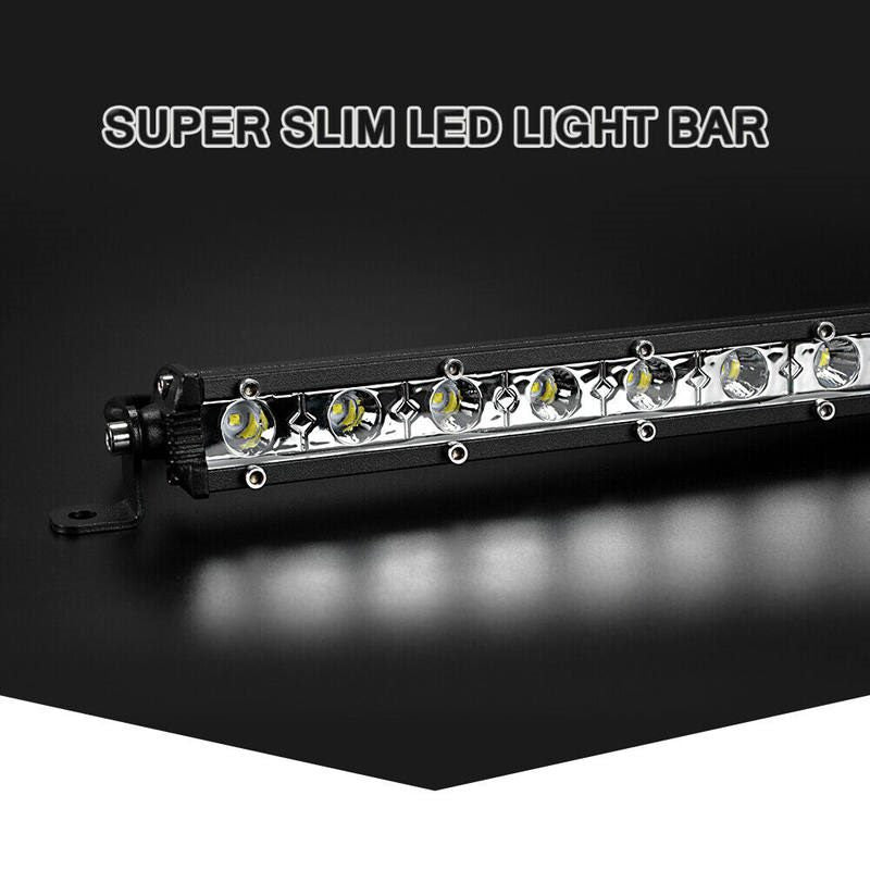 126W 45inch Cree Single Row Thin LED Work Light Bar Spot Beam for Off Road