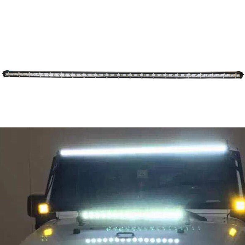 126W 45inch Cree Single Row Thin LED Work Light Bar Spot Beam for Off Road