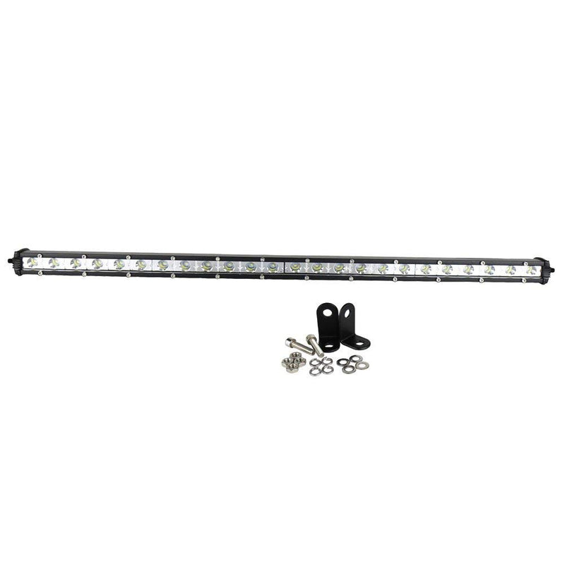 72W 26inch Cree Single Row Thin LED Work Light Bar Spot Beam for Off Road