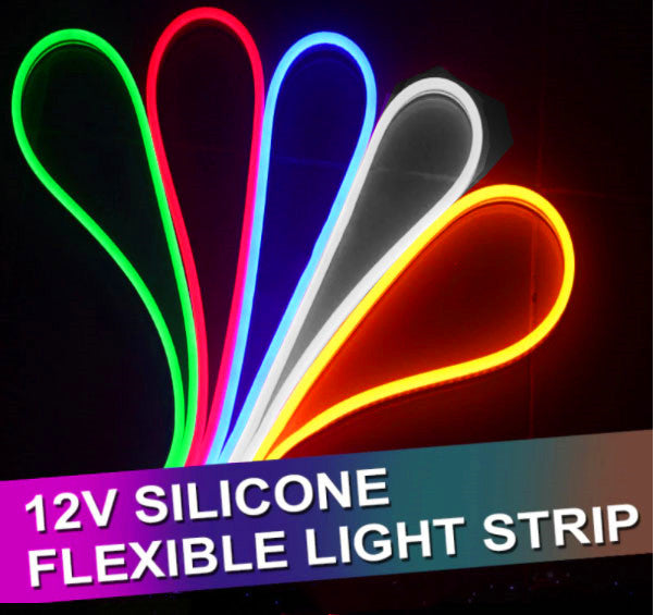 12V 1.5M Neon Flex LED Strip Light Waterproof Silicone Flexible Neon Light