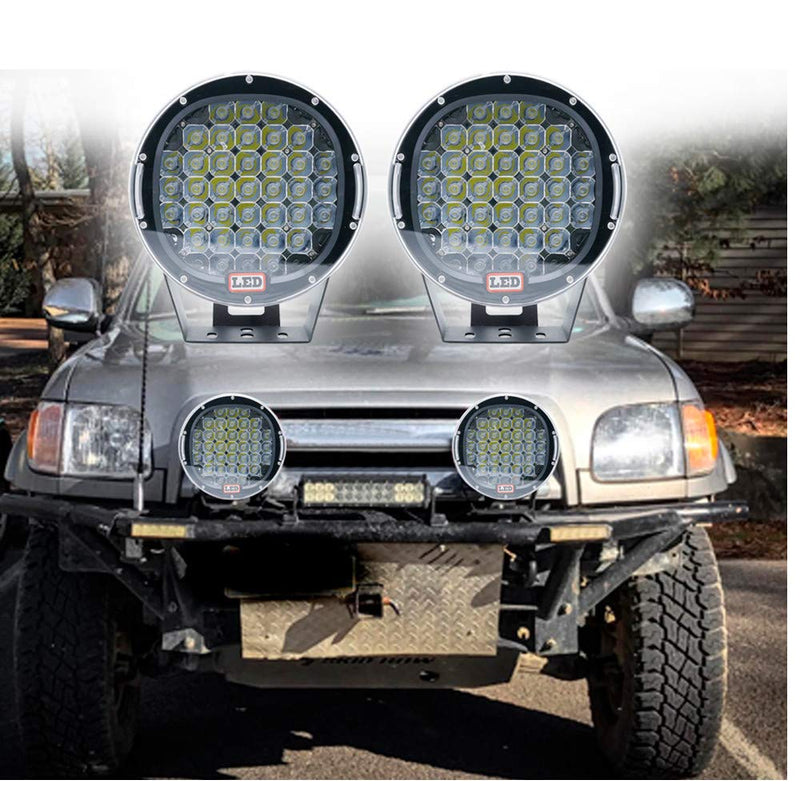 2PCS 9" 96W/Each Spot  Round Work  Light / Off Road Pod Lights