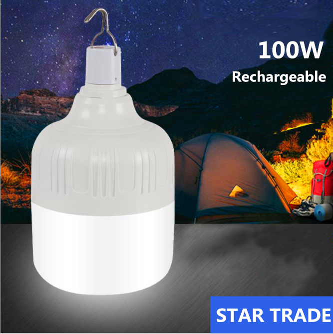 100W USB Rechargeable Portable Camping Led Light Bulb