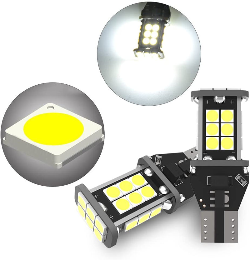 2PCSx T15 LED Reverse Light Bulbs