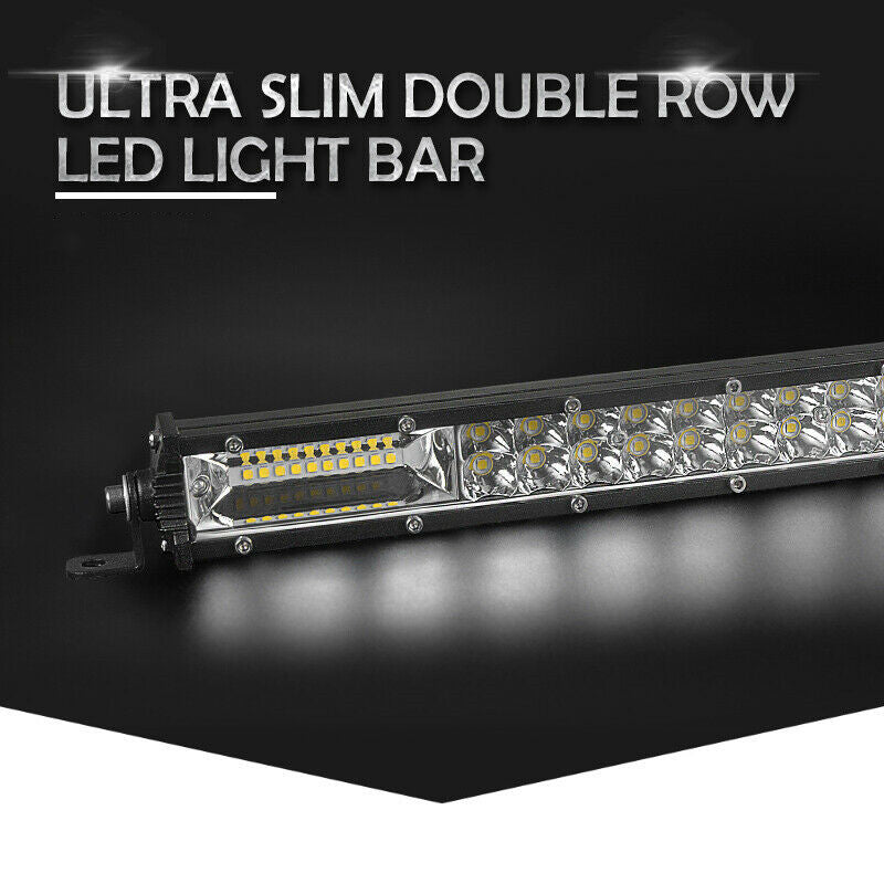 180W 20  Inch Double Row Slim LED Work Light Bar Offroad