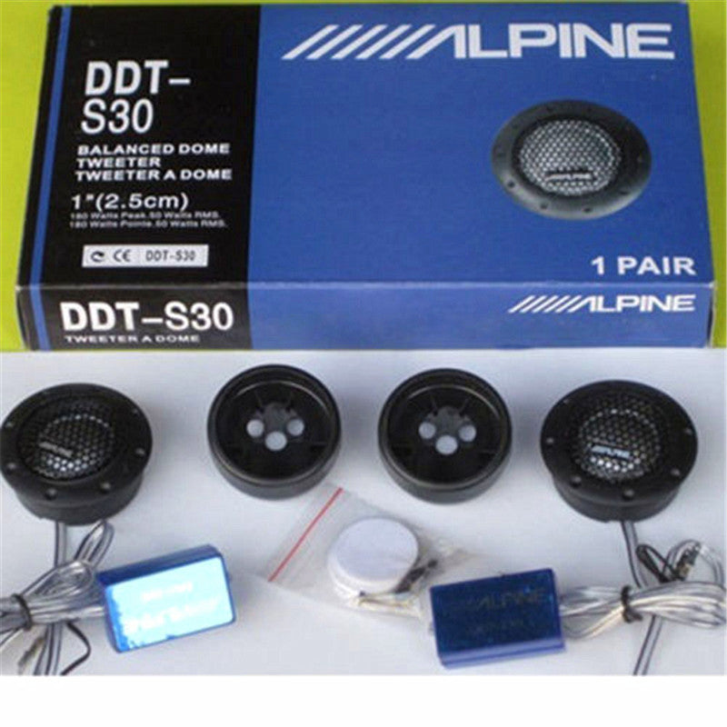 TWEETER/ ALPINE SOFT DOME BALANCED CAR TWEETERS  DDT-S30
