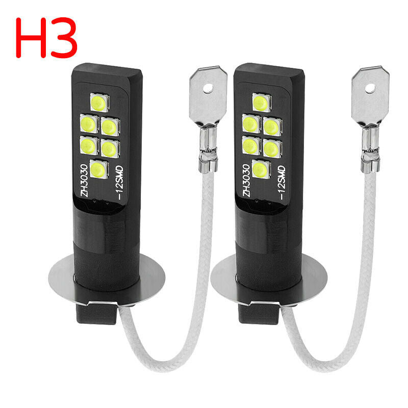 2PCS 12V 1400 Lumens Car H3 LED Fog Light