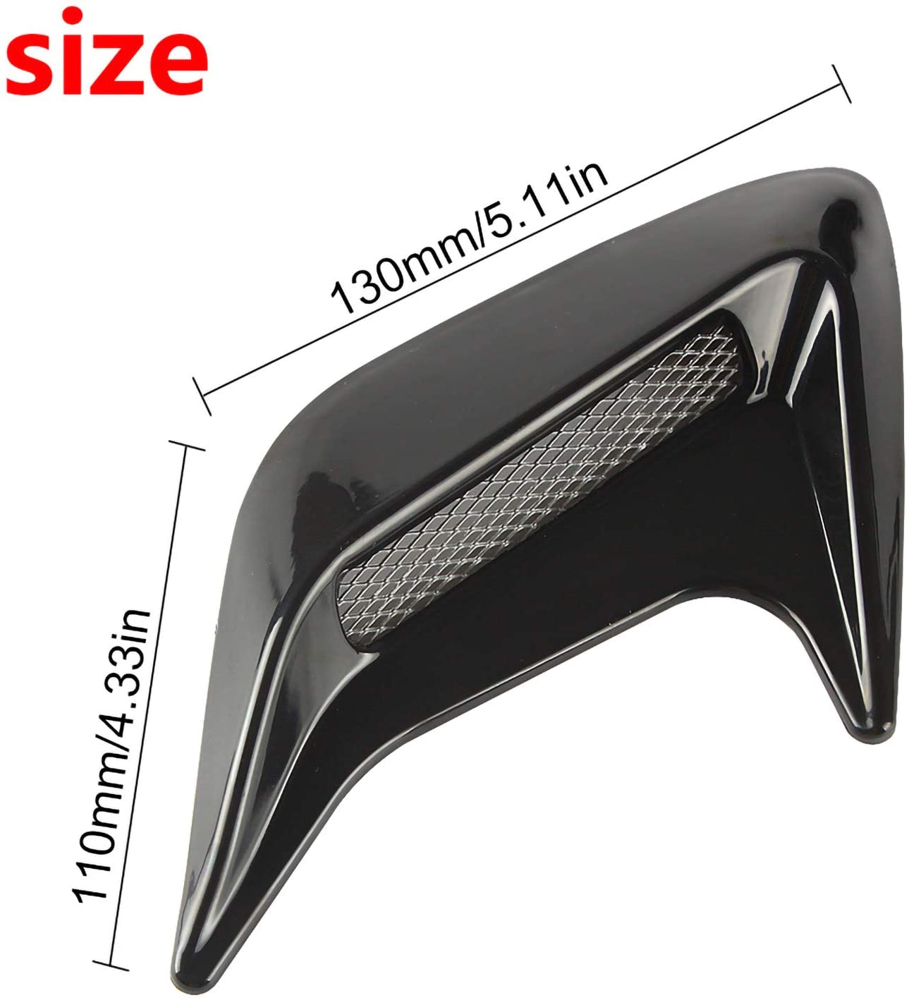 1 Pair Car Vent Grille Cover Decorative Air Flow Intake