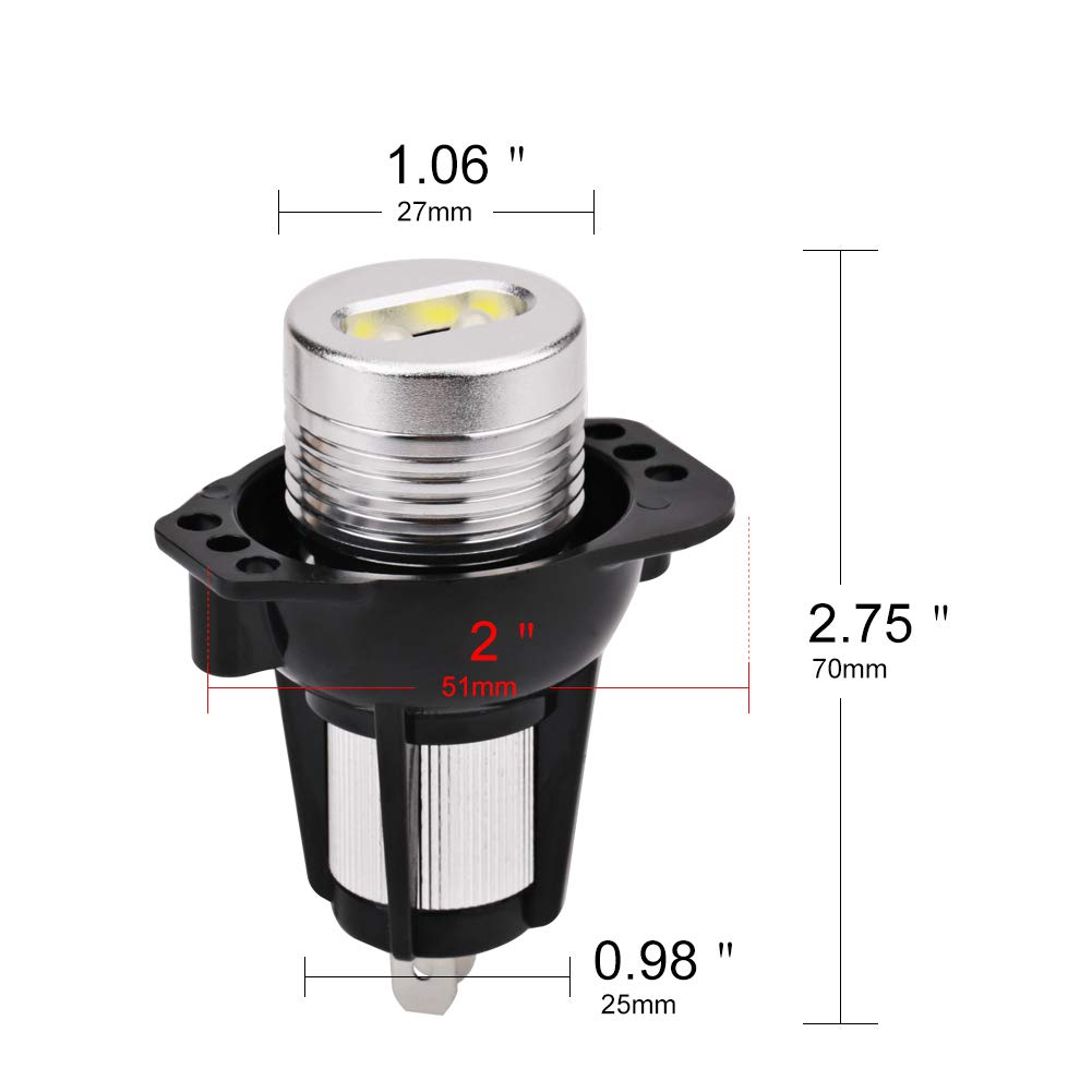 2PCS BMW LED Angel Eyes Halo Light Bulb