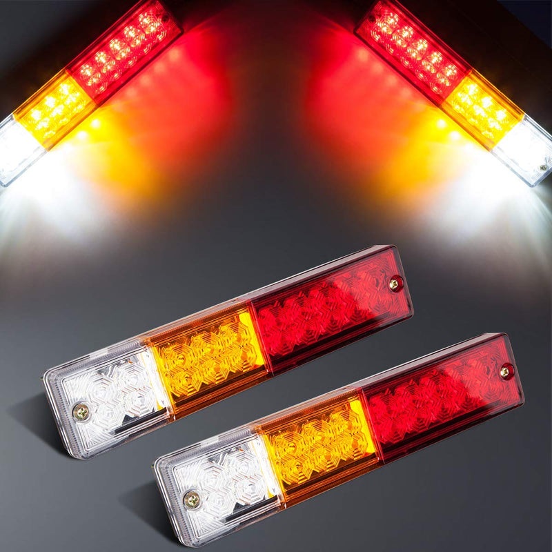 DC10-30V 20 LED Trailer Tail Lights Bar Turn Signal Reverse Brake Running Lights