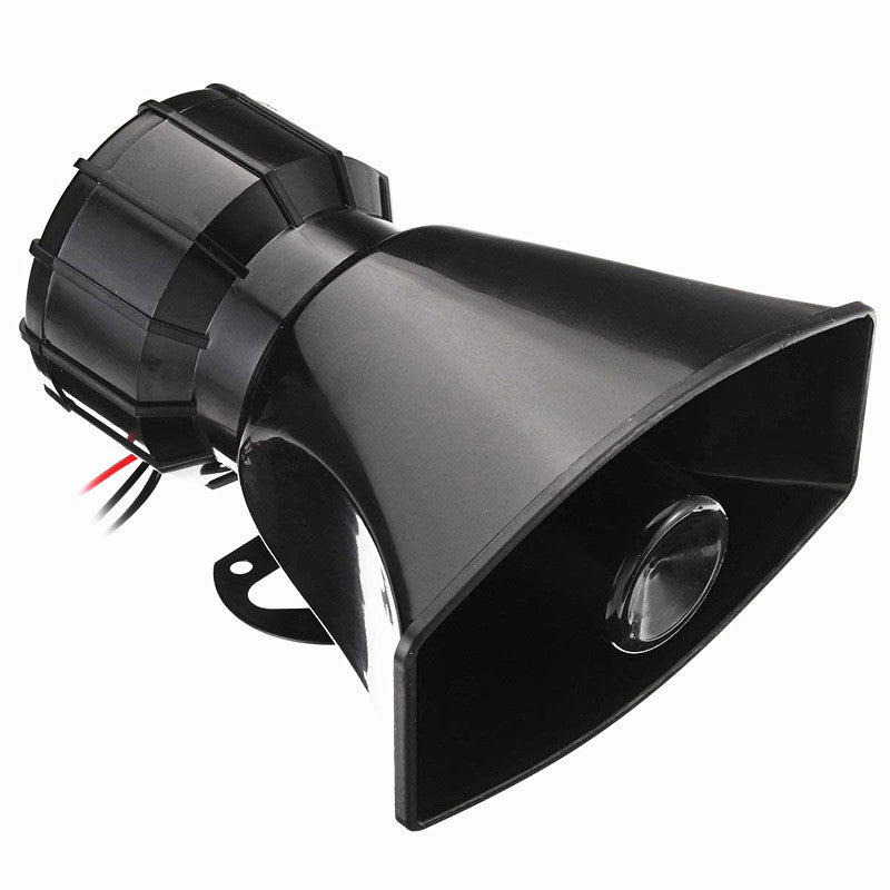 DC12V 100W Car Warning Siren/Horn 5 Sounds Loud Speaker with Mic